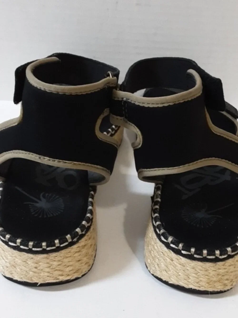 OTBT Reflector espadrilles Women's Black vacations beach casual office Y2K 11M